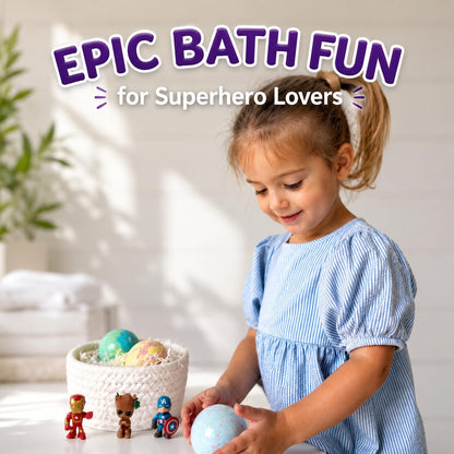 EvolutionUSA 12 Bloom Bath Bombs with Toys - Adorable Girl Bath Bomb Set, Bubbly Kids Bathbombs, Fizzy Bath Ball, Kids Bath Bombs for Girls, Childrens Bath Bomb Set Easter, Birthday, Christmas Gift