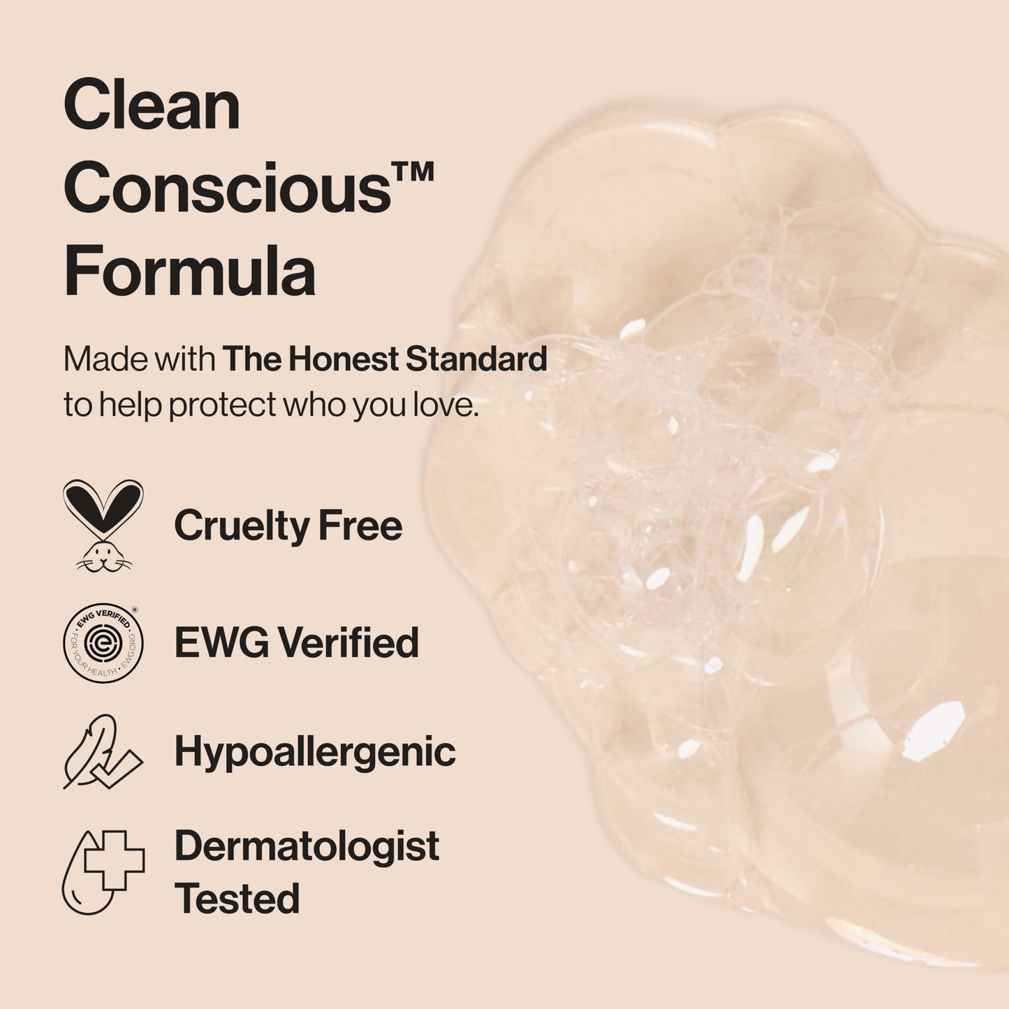 The Honest Company Foaming Bubble Bath & Baby Wash, Tear-Free, Hypoallergenic, Natural Formula, Lavender Calm Scent, 12 fl oz