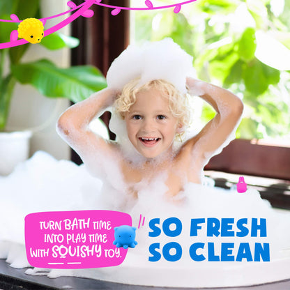 Bath Bombs for Kids with Surprise Inside - Organic, Gentle & Kid Friendly Bubble Bath Fizzies with Toys Inside. Spa Bath Fizz Balls Kit. Fizzy Balls w/Rich Bubbles, Birthday Gifts for Boys, Girls