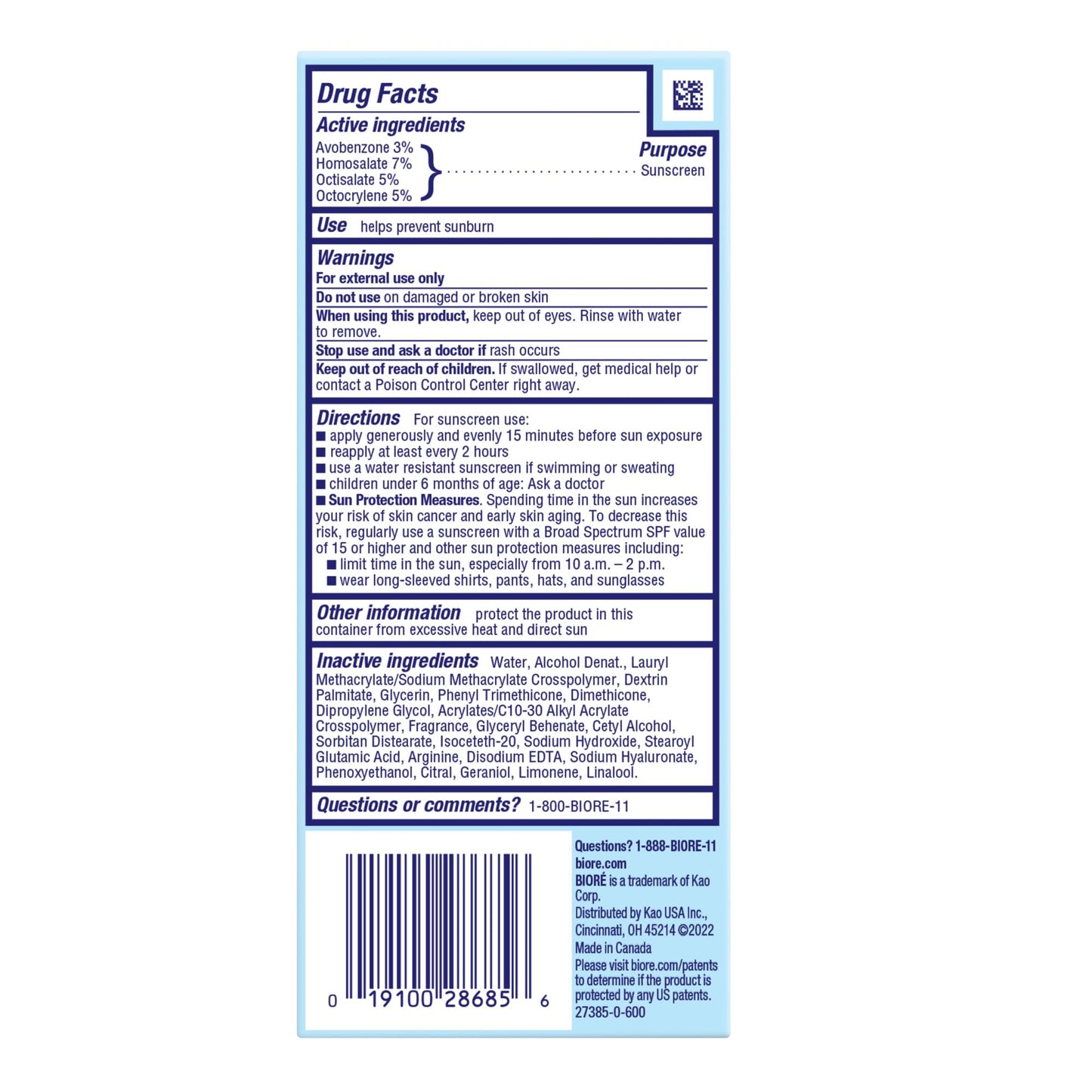 Biore UV Aqua Rich Daily Hydrating Facial Moisturizer with SPF 50 | Oil Free Sunscreen & Primer for Makeup with Hyaluronic Acid, No White Cast, Non-Comedogenic, For Sensitive Skin, PA++++, 1.7 Oz