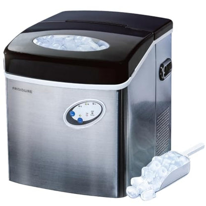 Frigidaire EFIC115 Extra Large Ice Maker, Stainless Steel, 48 lbs per Day