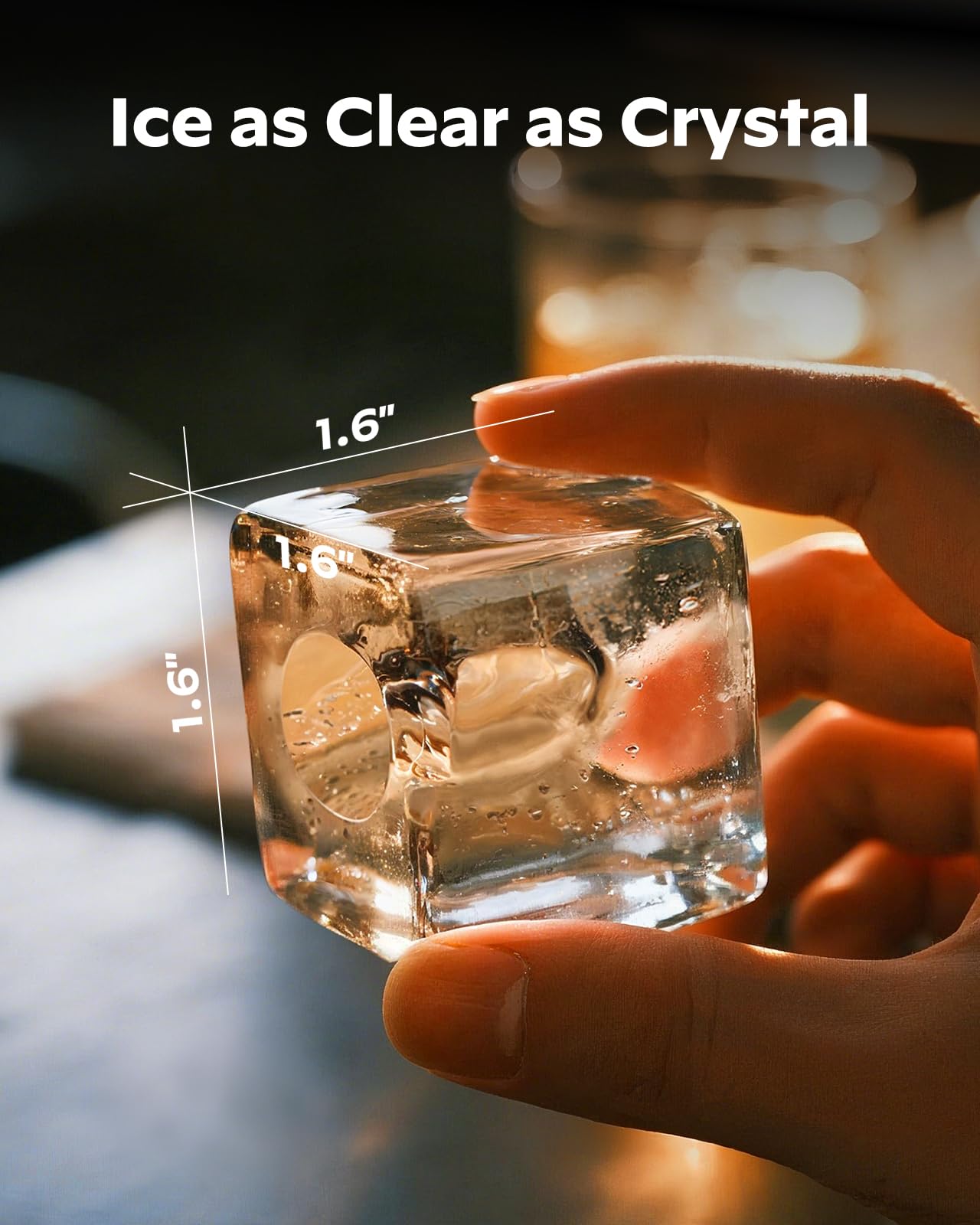 Nugget Ice Maker Countertop - Silonn Smart Pebble Ice Machine, Pellet Ice 44 lbs per Day, Crushed Ice from Timer Function and Status Alerts with Silonn App, Stainless Steel