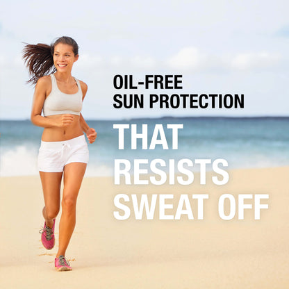 Neutrogena, Sport Face Sunscreen SPF 70+, Oil-Free, Sweat and Water-Resistant, Broad-Spectrum UVA/UVB, 2.5 Fl Oz