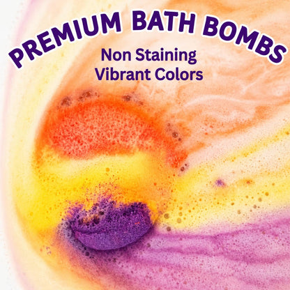 EvolutionUSA 12 Bloom Bath Bombs with Toys - Adorable Girl Bath Bomb Set, Bubbly Kids Bathbombs, Fizzy Bath Ball, Kids Bath Bombs for Girls, Childrens Bath Bomb Set Easter, Birthday, Christmas Gift
