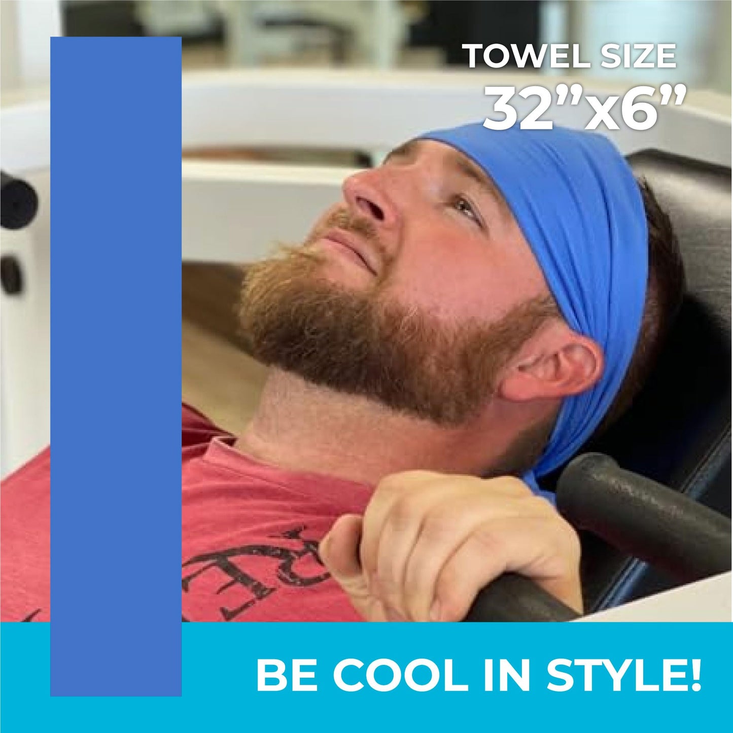 SHAKEitCOOL Original Cooling Towel – Be Cool in Style - Heat Relief, Soft, Lightweight, Sun Protection, Easy Clean - Perfect for Biking, Running, Yoga, Gym, Gardening - Aurora