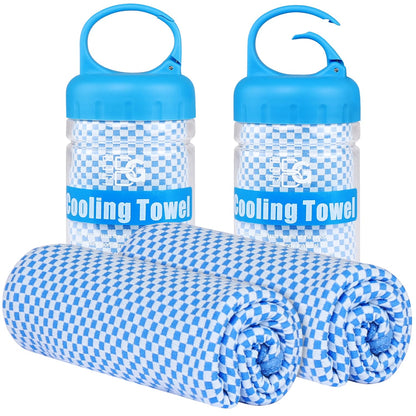 BOGI Cooling Towels for Neck and Face, Soft Breathable Cool Towel for Instant Cooling Stay Cool for Yoga, Sport, Gym, Camping, Running & More Activities