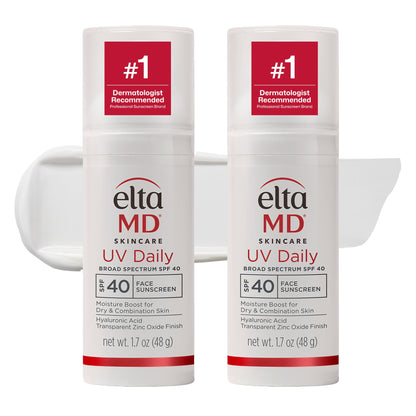 EltaMD UV Daily SPF Face Sunscreen Moisturizer with Zinc Oxide, Daily Face Moisturizer with SPF, Sunscreen for Dry Skin