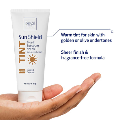 Obagi Sun Shield Tinted Sunscreen – Broad Spectrum SPF 50 Protection from the Sun