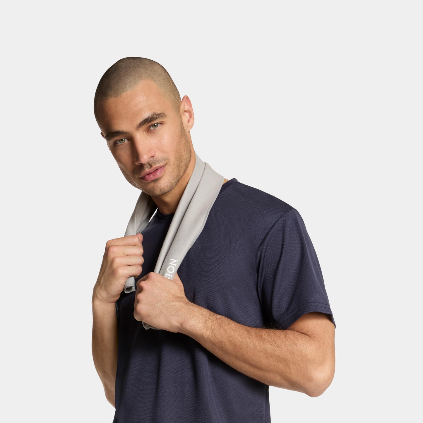 MISSION On-The-Go Cooling Towel, Blue - Soft, Lightweight Fabric - Cools Up to 2 Hours - UPF 50 Sun Protection - Machine Washable
