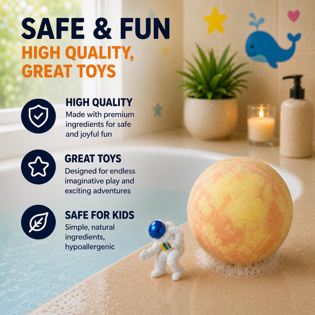 EvolutionUSA 12 Bloom Bath Bombs with Toys - Adorable Girl Bath Bomb Set, Bubbly Kids Bathbombs, Fizzy Bath Ball, Kids Bath Bombs for Girls, Childrens Bath Bomb Set Easter, Birthday, Christmas Gift