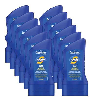Coppertone SPORT Sunscreen Lotion Broad Spectrum SPF 50 (3 Fluid Ounce) (Packaging may vary)