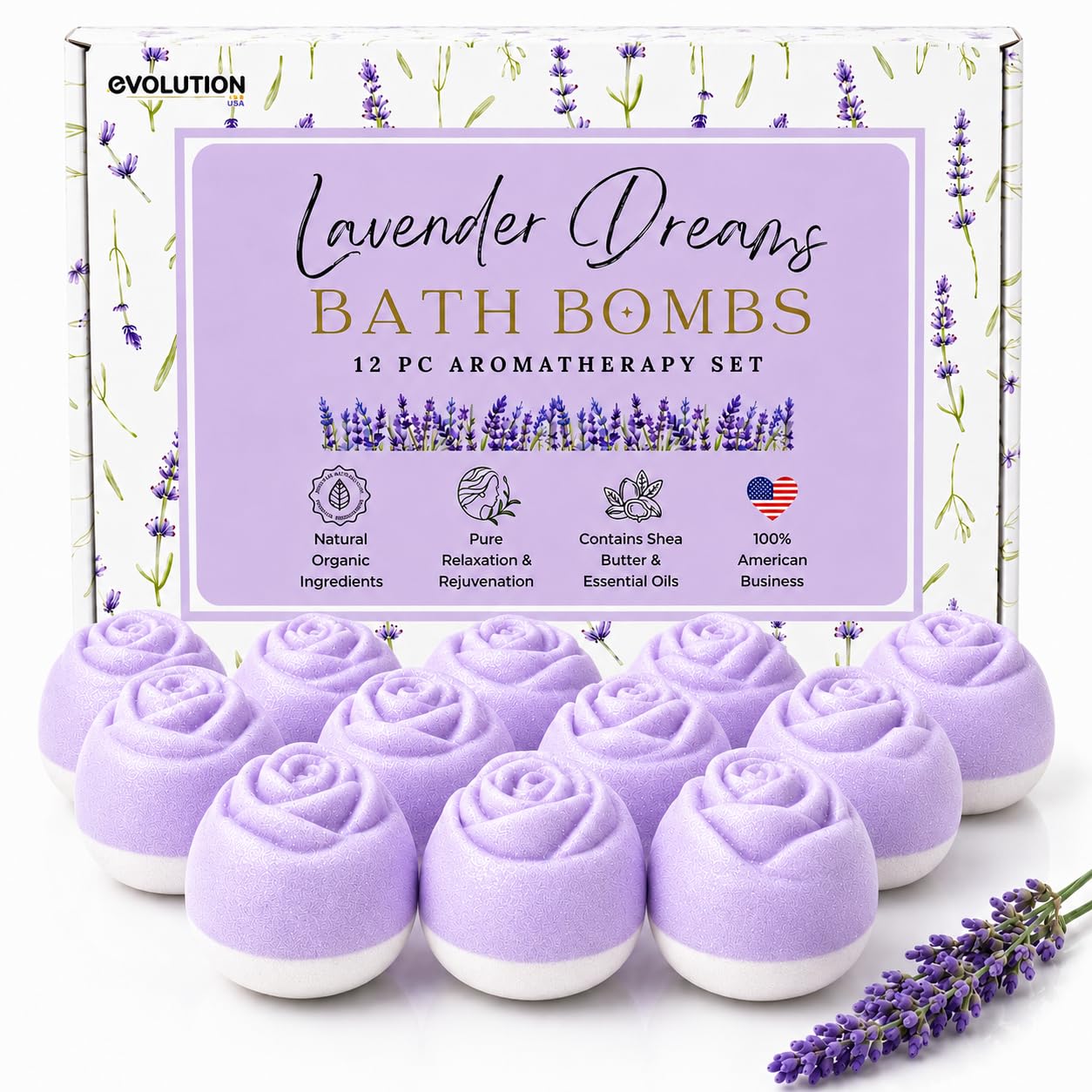 EvolutionUSA 12 Bloom Bath Bombs with Toys - Adorable Girl Bath Bomb Set, Bubbly Kids Bathbombs, Fizzy Bath Ball, Kids Bath Bombs for Girls, Childrens Bath Bomb Set Easter, Birthday, Christmas Gift