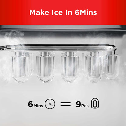 Silonn Nugget Ice Maker Countertop with APP & Voice Control, Self Cleaning Ice Machine with 3L Large Water Tank, 40 lbs/24H Soft Chewable Ice, Portable Pebble Ice Maker for Home, Kitchen and Party