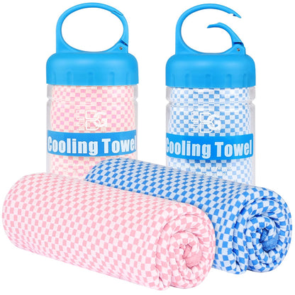 BOGI Cooling Towels for Neck and Face, Soft Breathable Cool Towel for Instant Cooling Stay Cool for Yoga, Sport, Gym, Camping, Running & More Activities