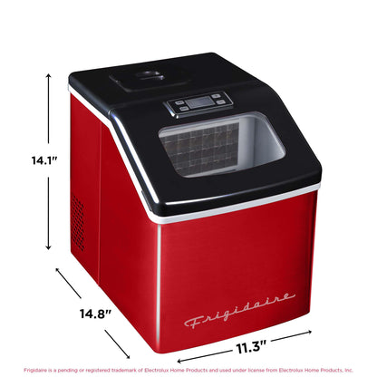 FRIGIDAIRE EFIC452-SS 40 Lbs Extra Large Clear Maker, Stainless Steel, Makes Square Ice
