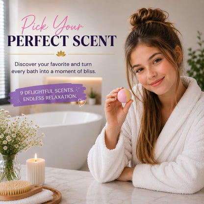 EvolutionUSA 12 Bloom Bath Bombs with Toys - Adorable Girl Bath Bomb Set, Bubbly Kids Bathbombs, Fizzy Bath Ball, Kids Bath Bombs for Girls, Childrens Bath Bomb Set Easter, Birthday, Christmas Gift