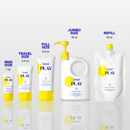 Supergoop! PLAY Everyday Lotion - Broad Spectrum Body & Face Sunscreen - Great for Active Days - Fast Absorbing, Water & Sweat Resistant