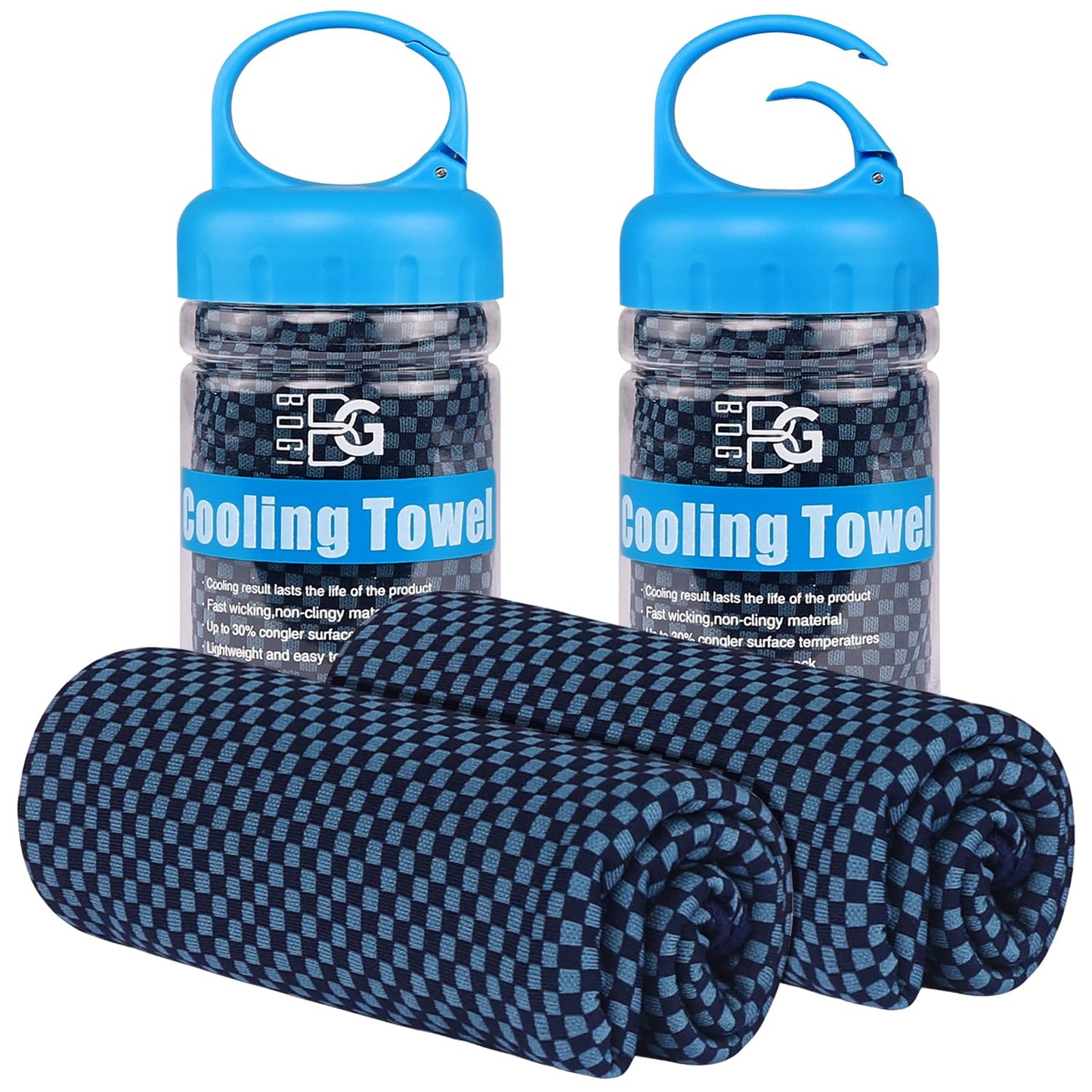 BOGI Cooling Towels for Neck and Face, Soft Breathable Cool Towel for Instant Cooling Stay Cool for Yoga, Sport, Gym, Camping, Running & More Activities