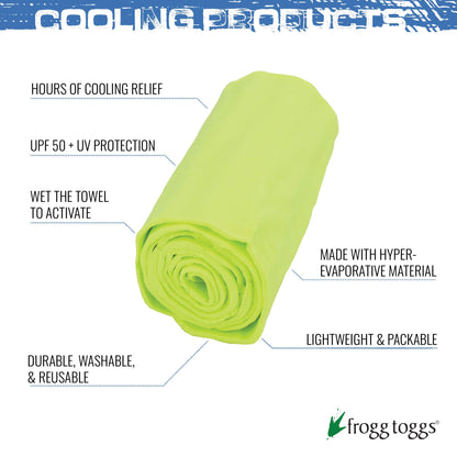 FROGG TOGGS Chilly Mini Cooling Neck Towel, 29" x 3"