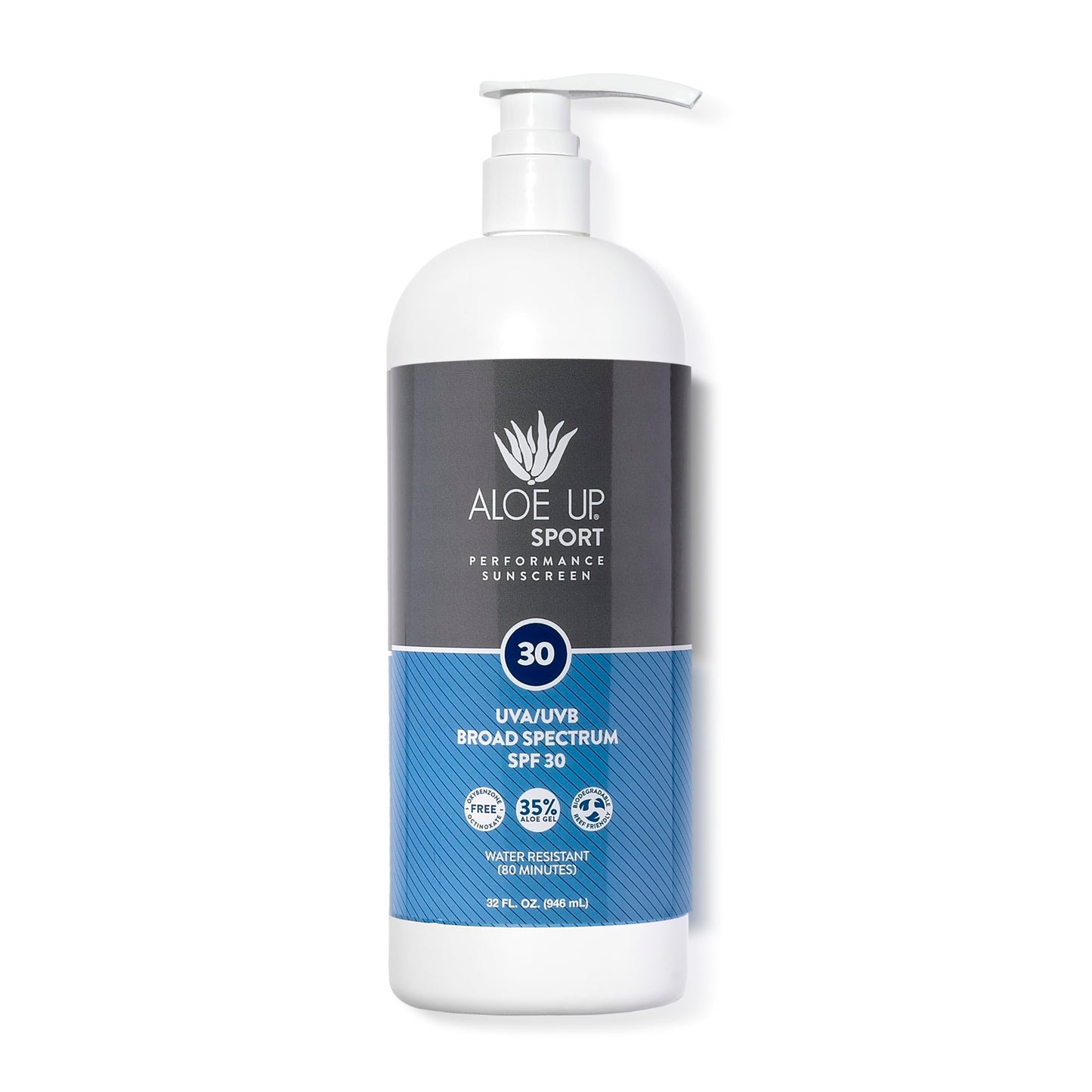 Aloe Up Sport Sunscreen Body Lotion SPF 50 – Broad Spectrum Sunblock With Aloe Vera Gel – Non-Greasy, Skin Sun Protection, No White Cast – Sunscreen – Fragrance-Free – 6 Oz, 2-Pack