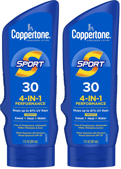 Coppertone SPORT Sunscreen Lotion Broad Spectrum SPF 50 (3 Fluid Ounce) (Packaging may vary)