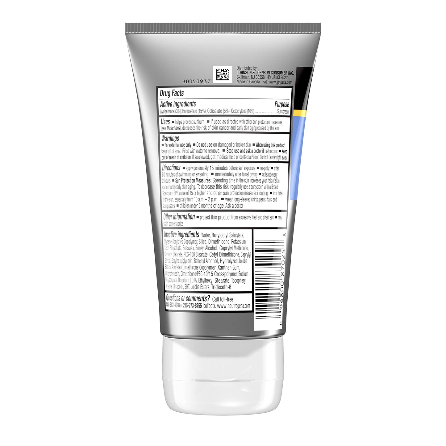 Neutrogena, Sport Face Sunscreen SPF 70+, Oil-Free, Sweat and Water-Resistant, Broad-Spectrum UVA/UVB, 2.5 Fl Oz