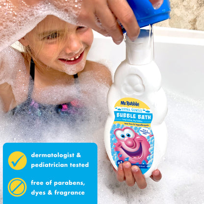 Mr. Bubble Original Bubble Bath - Great for Your Baby, Kids, and Adults - Hypoallergenic, Tear Free Bubble Bath Solution (2 Bottles, 16 fl oz Each)