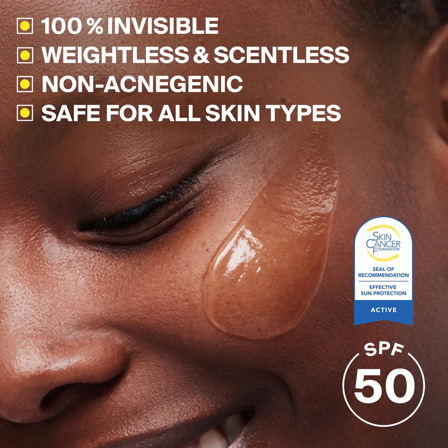Supergoop! Unseen Sunscreen - SPF 50 - Clear & Invisible Face Sunscreen + Broad Spectrum + Makeup-Gripping Primer - Weightless, Scentless, Oil Free