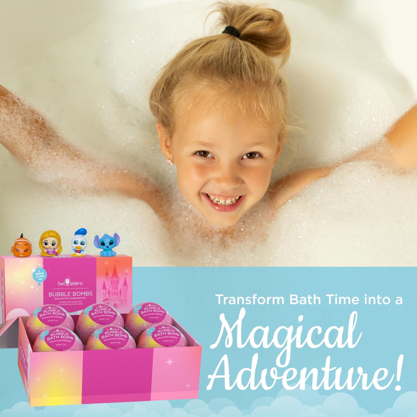 Superhero Bath Bombs for Kids with Surprise Toys Inside (6 Pack) - Large Bubble Bomb Fizzies for Boys, Girls, & Toddlers - Birthday Gift for Kids - Fruity Scent, USA Made by Two Sisters
