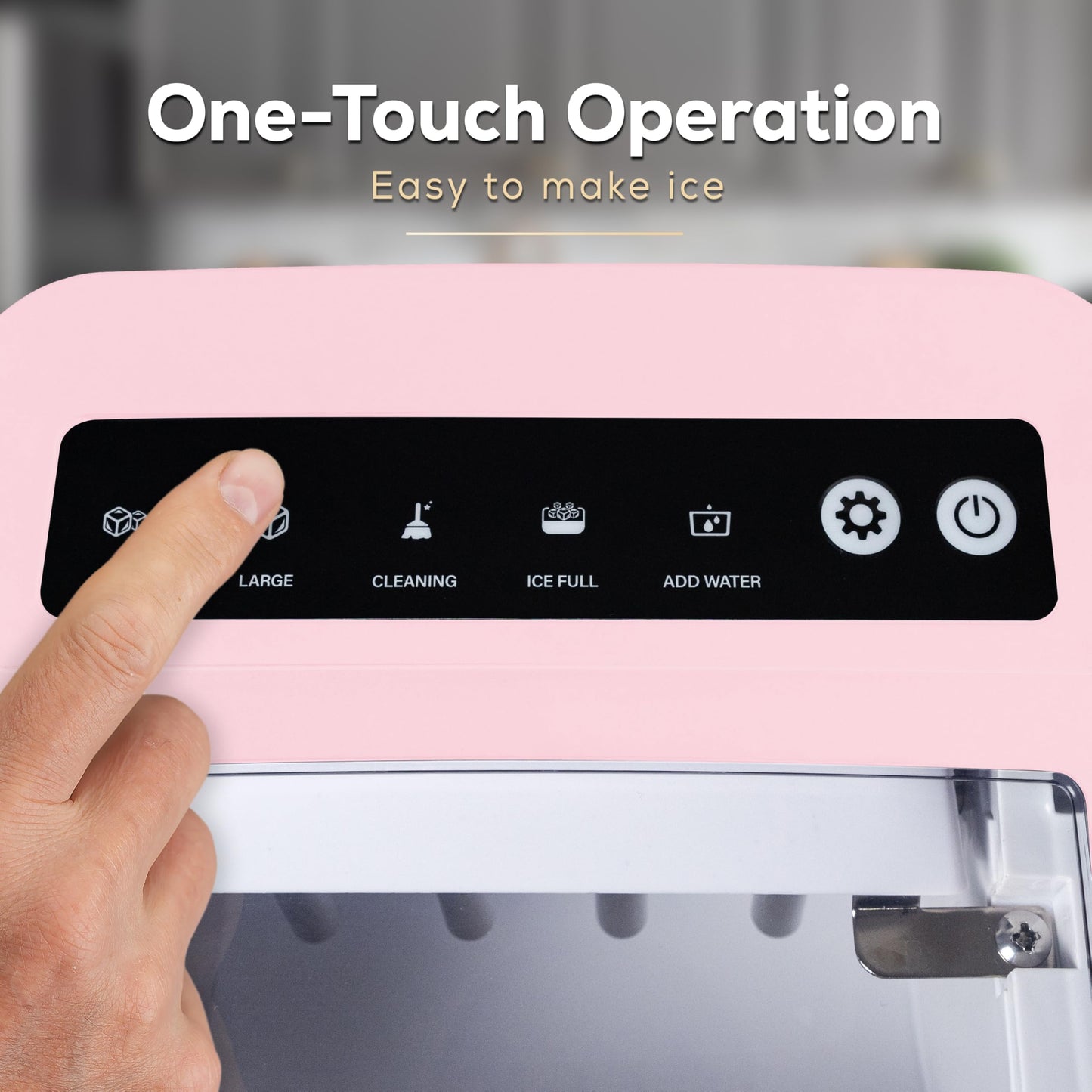 Igloo Automatic Self-Cleaning Portable Electric Countertop Ice Maker Machine with Handle, 26 Pounds in 24 Hours, 9 Ice Cubes Ready in 7 Minutes, with Ice Scoop and Basket