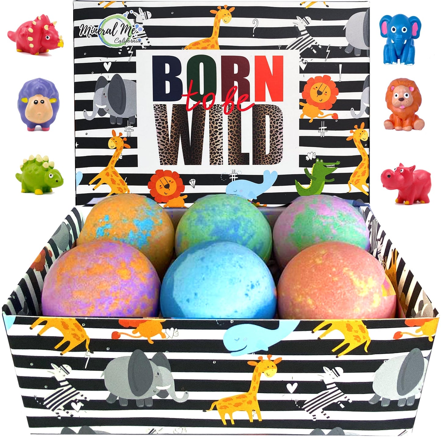 Bath Bombs for Kids with Surprise Inside - Organic, Gentle & Kid Friendly Bubble Bath Fizzies with Toys Inside. Spa Bath Fizz Balls Kit. Fizzy Balls w/Rich Bubbles, Birthday Gifts for Boys, Girls