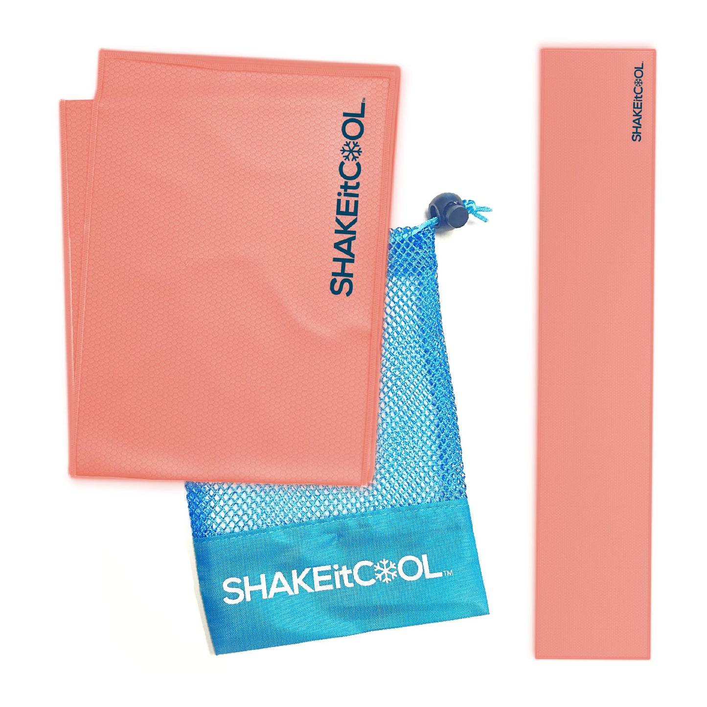 SHAKEitCOOL Original Cooling Towel – Be Cool in Style - Heat Relief, Soft, Lightweight, Sun Protection, Easy Clean - Perfect for Biking, Running, Yoga, Gym, Gardening - Aurora