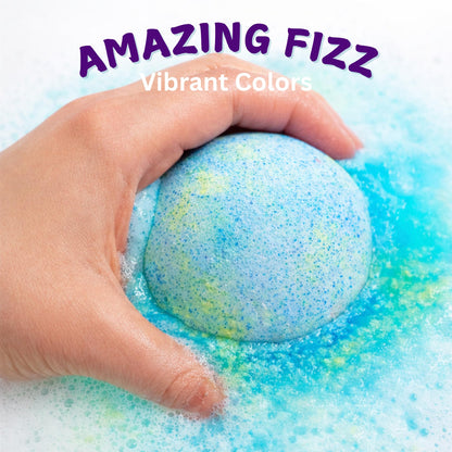 EvolutionUSA 12 Bloom Bath Bombs with Toys - Adorable Girl Bath Bomb Set, Bubbly Kids Bathbombs, Fizzy Bath Ball, Kids Bath Bombs for Girls, Childrens Bath Bomb Set Easter, Birthday, Christmas Gift