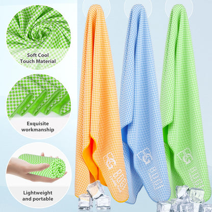 BOGI Cooling Towels for Neck and Face, Soft Breathable Cool Towel for Instant Cooling Stay Cool for Yoga, Sport, Gym, Camping, Running & More Activities