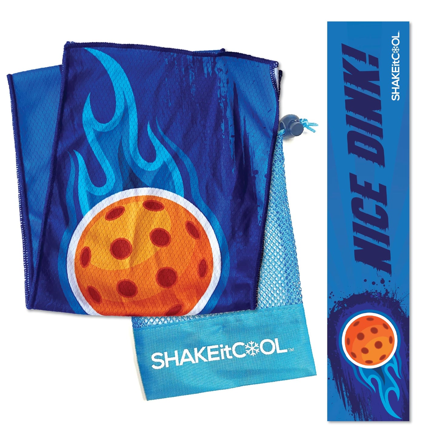 SHAKEitCOOL Original Cooling Towel – Be Cool in Style - Heat Relief, Soft, Lightweight, Sun Protection, Easy Clean - Perfect for Biking, Running, Yoga, Gym, Gardening - Aurora