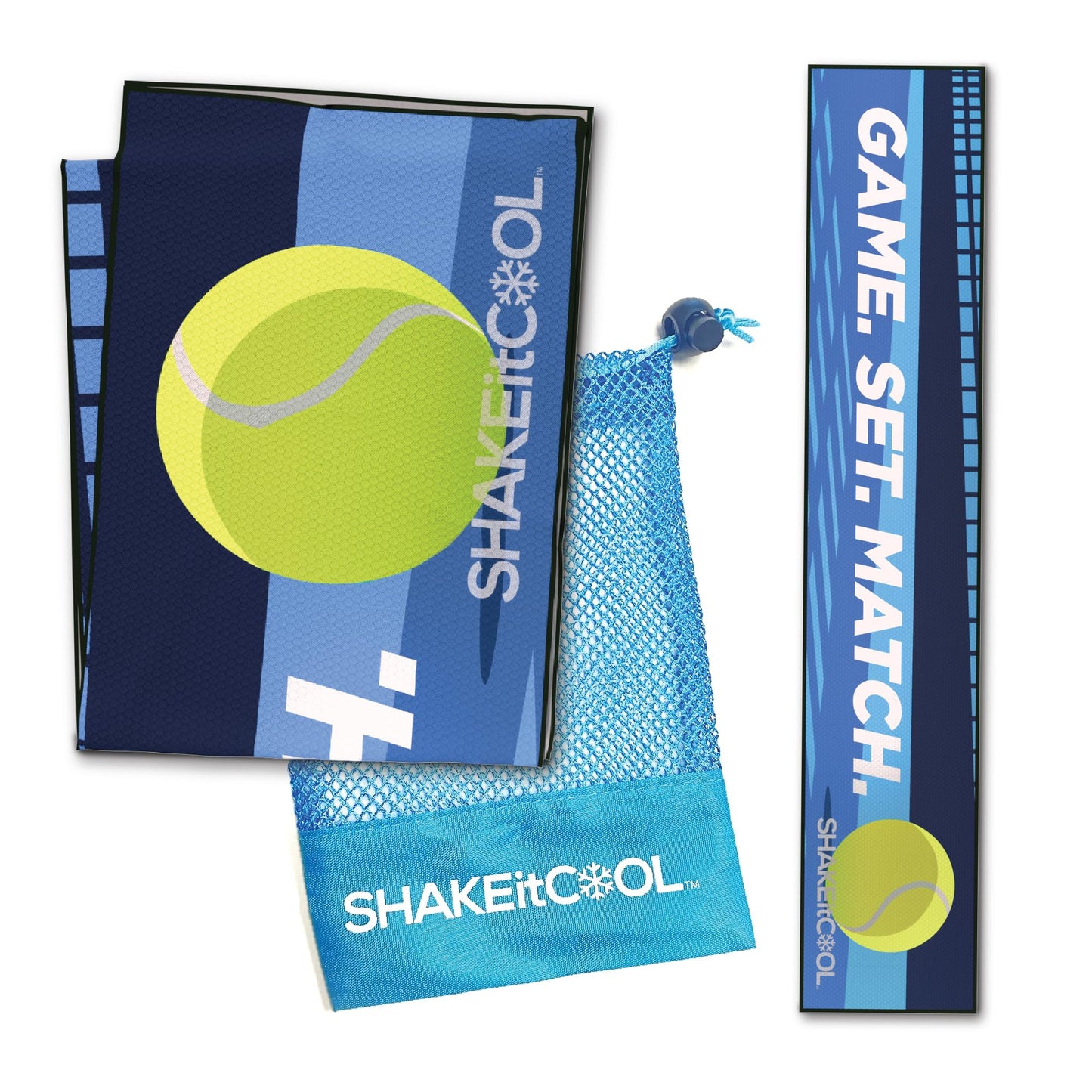 SHAKEitCOOL Original Cooling Towel – Be Cool in Style - Heat Relief, Soft, Lightweight, Sun Protection, Easy Clean - Perfect for Biking, Running, Yoga, Gym, Gardening - Aurora