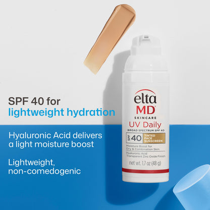 EltaMD UV Daily SPF Face Sunscreen Moisturizer with Zinc Oxide, Daily Face Moisturizer with SPF, Sunscreen for Dry Skin