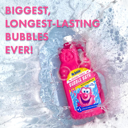 Mr. Bubble Original Bubble Bath - Great for Your Baby, Kids, and Adults - Hypoallergenic, Tear Free Bubble Bath Solution (2 Bottles, 16 fl oz Each)