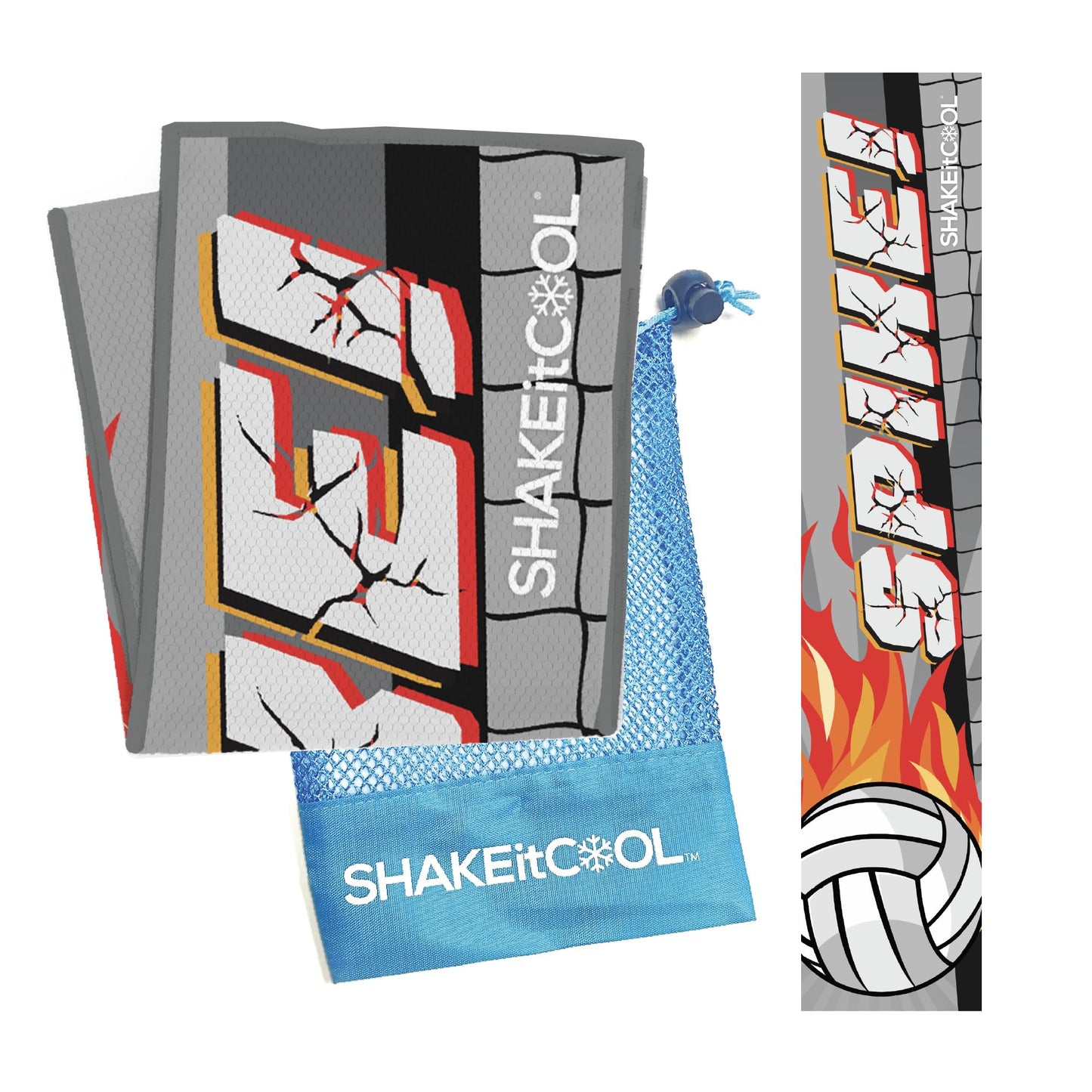 SHAKEitCOOL Original Cooling Towel – Be Cool in Style - Heat Relief, Soft, Lightweight, Sun Protection, Easy Clean - Perfect for Biking, Running, Yoga, Gym, Gardening - Aurora