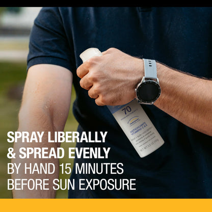 Neutrogena, Sport Face Sunscreen SPF 70+, Oil-Free, Sweat and Water-Resistant, Broad-Spectrum UVA/UVB, 2.5 Fl Oz