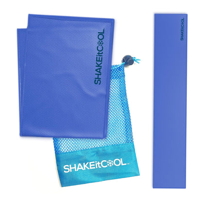 SHAKEitCOOL Original Cooling Towel – Be Cool in Style - Heat Relief, Soft, Lightweight, Sun Protection, Easy Clean - Perfect for Biking, Running, Yoga, Gym, Gardening - Aurora