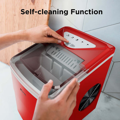 Silonn Nugget Ice Maker Countertop with APP & Voice Control, Self Cleaning Ice Machine with 3L Large Water Tank, 40 lbs/24H Soft Chewable Ice, Portable Pebble Ice Maker for Home, Kitchen and Party