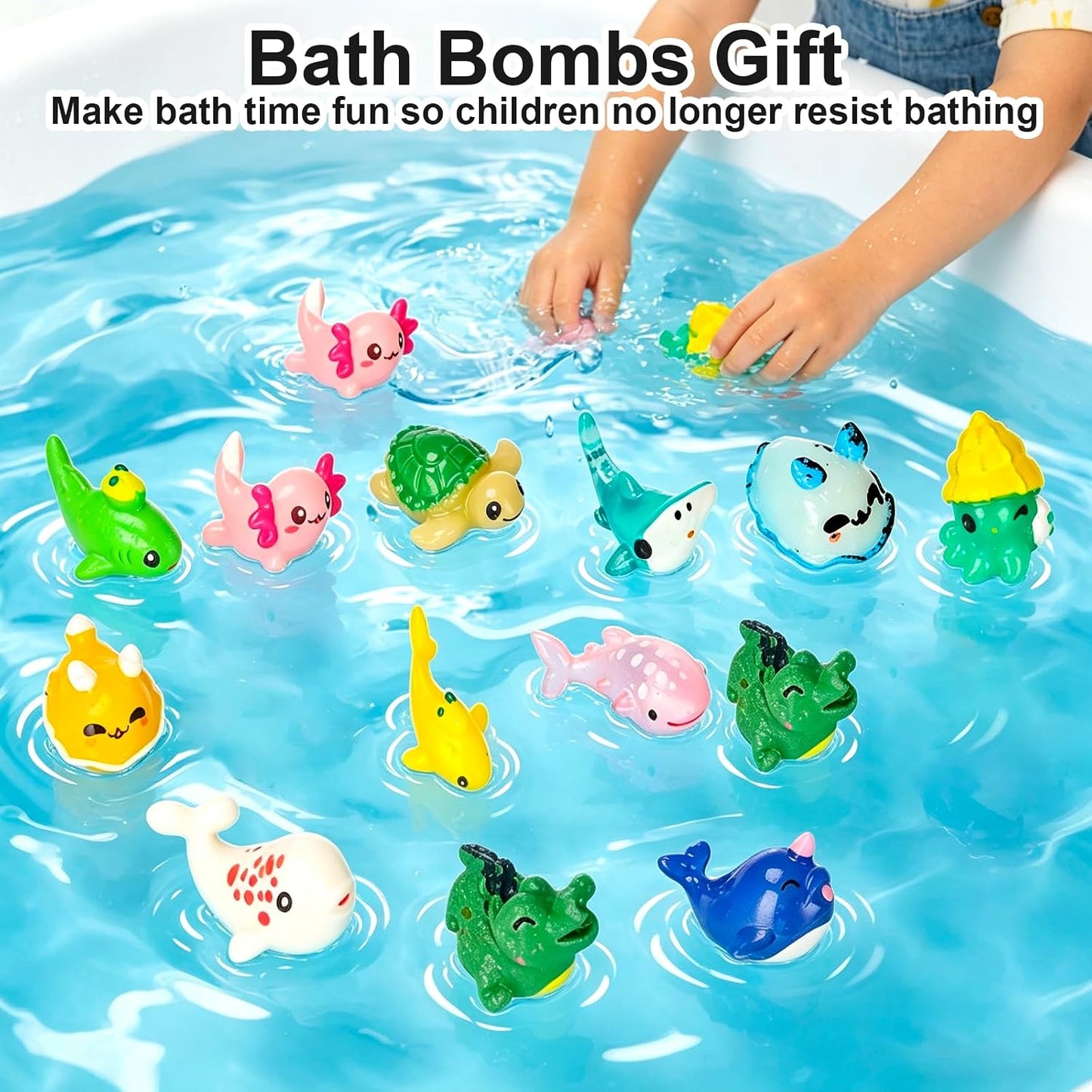 Bath Bombs with Toys Inside, 12 Pack Natural Bubble Bath Bombs with Surprise Toy for Easter Basket Stuffers Gifts