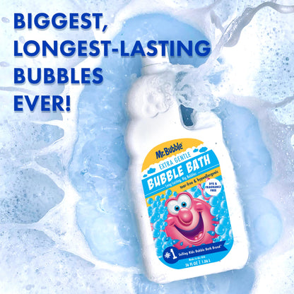 Mr. Bubble Original Bubble Bath - Great for Your Baby, Kids, and Adults - Hypoallergenic, Tear Free Bubble Bath Solution (2 Bottles, 16 fl oz Each)