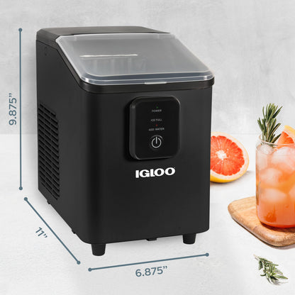 Igloo Automatic Self-Cleaning Portable Electric Countertop Ice Maker Machine with Handle, 26 Pounds in 24 Hours, 9 Ice Cubes Ready in 7 Minutes, with Ice Scoop and Basket
