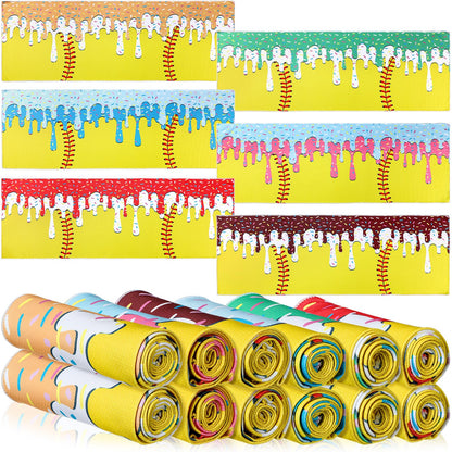 12 Pcs Cooling Towel Baseball Football Basketball Breathable Chilly Softball Soccer Ice Towel, 40"x12" Tennis Microfiber Accessories for Player(White,Baseball)