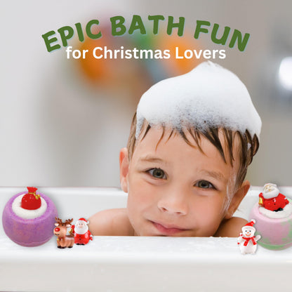 EvolutionUSA 12 Bloom Bath Bombs with Toys - Adorable Girl Bath Bomb Set, Bubbly Kids Bathbombs, Fizzy Bath Ball, Kids Bath Bombs for Girls, Childrens Bath Bomb Set Easter, Birthday, Christmas Gift