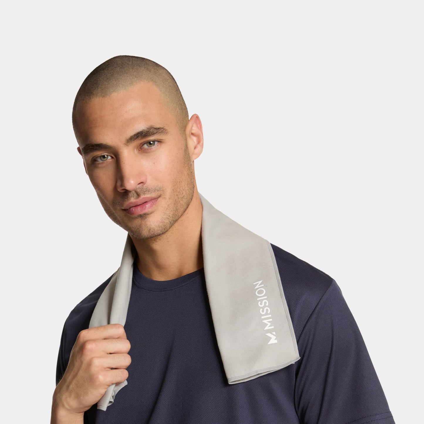 MISSION On-The-Go Cooling Towel, Blue - Soft, Lightweight Fabric - Cools Up to 2 Hours - UPF 50 Sun Protection - Machine Washable