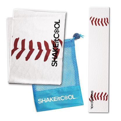 SHAKEitCOOL Original Cooling Towel – Be Cool in Style - Heat Relief, Soft, Lightweight, Sun Protection, Easy Clean - Perfect for Biking, Running, Yoga, Gym, Gardening - Aurora
