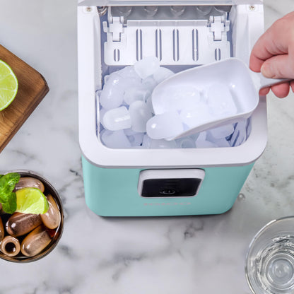 Igloo Automatic Self-Cleaning Portable Electric Countertop Ice Maker Machine with Handle, 26 Pounds in 24 Hours, 9 Ice Cubes Ready in 7 Minutes, with Ice Scoop and Basket